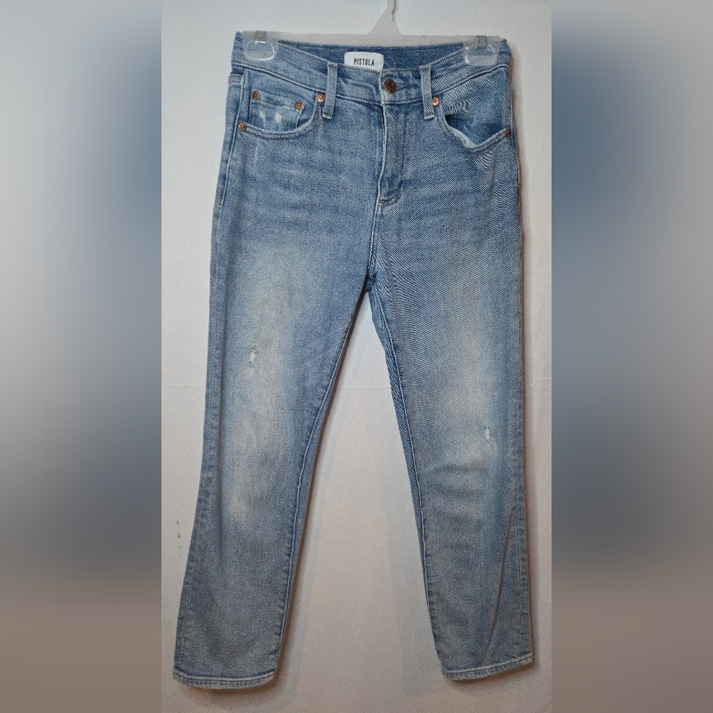 Pistola Cassie High Rise Straight Light Wash Women's 25/0 Jeans